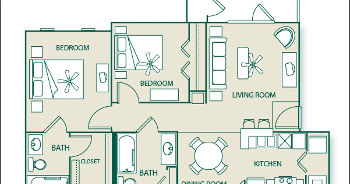 Unit 1014 2x2B 60 Bellfort Pines